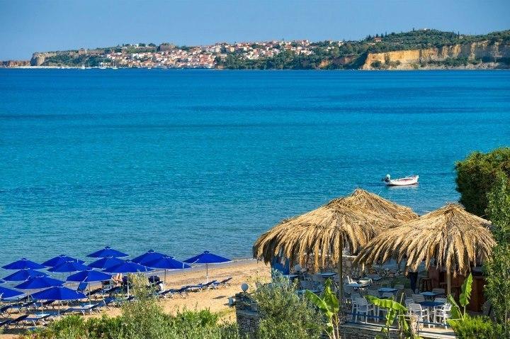 De La Plage Hotel Koroni Bagian luar foto